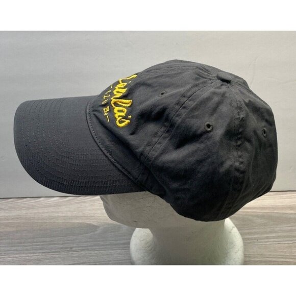 Cabelas Club Gray Hat Adjustable Strapback Gold Logo Embroidered One Size - Picture 4 of 7